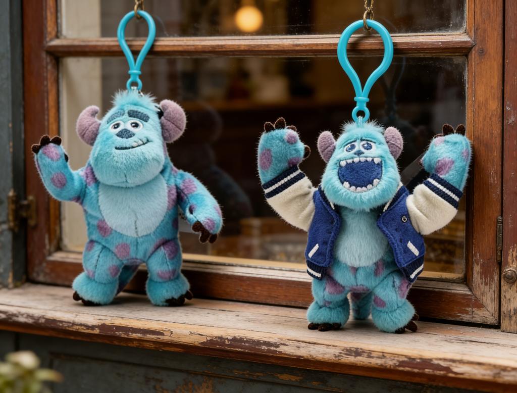 12cm Monsters Inc Sulley Plush Keychain Cute Soft Stuffed Animal Bag Charm For Kids Gift