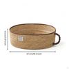 Cat Bed Breathable Basket Straw for Kittens, Small Dogs, Living Room, Bedroom, Floor S