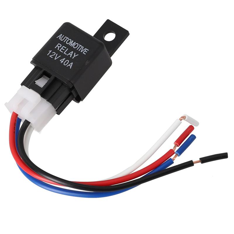 SPST Cable Car Relay Cable Car Relay 12V 1pc 4 Pin Cable Car Relay HID Headlights 1*Car Relay Practical To Use