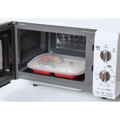 Square lunch plate with lid, navy blue