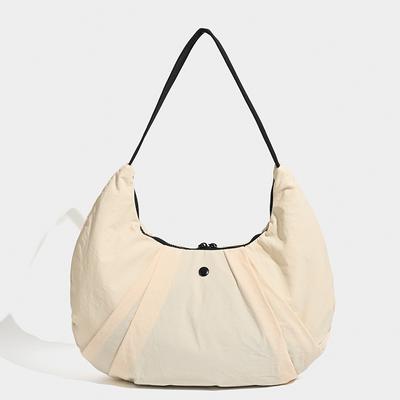 Versatile Horn Nylon Yoga Bag, Fitness Bag, Lightweight Large-capacity Bag, Dumpling Bag, Trendy Crescent-shaped Bag