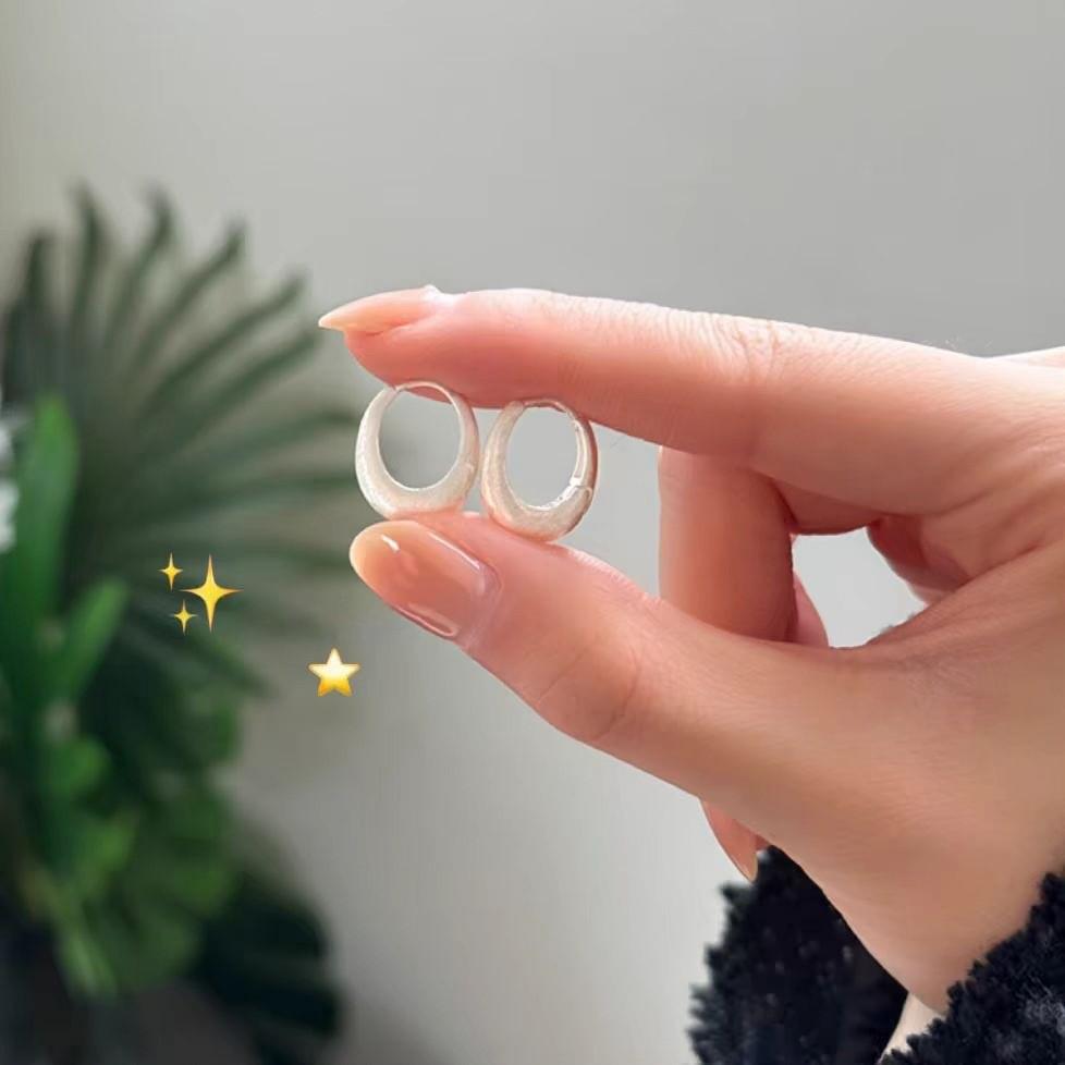 925 Sterling Silver Hoop Earrings: 2025 Modern Niche Design - Elegant & Luxurious for Women