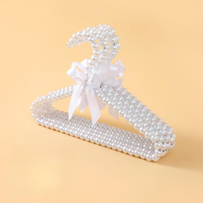 Home Children'S Clothes Hanger, Bow Pearl Clothes Hanger, Pet Store, Pet Clothing Hanger, Clothing Store, Baby Clothing Hanger