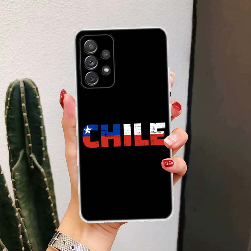 Chile Flag For Samsung Galaxy A17 A16 A15 A14 A13 A56 A55 A54 A53 Phone Case A36 A35 A34 A33 A26 A25 A24 A23 A05S A04S Galaxy A1