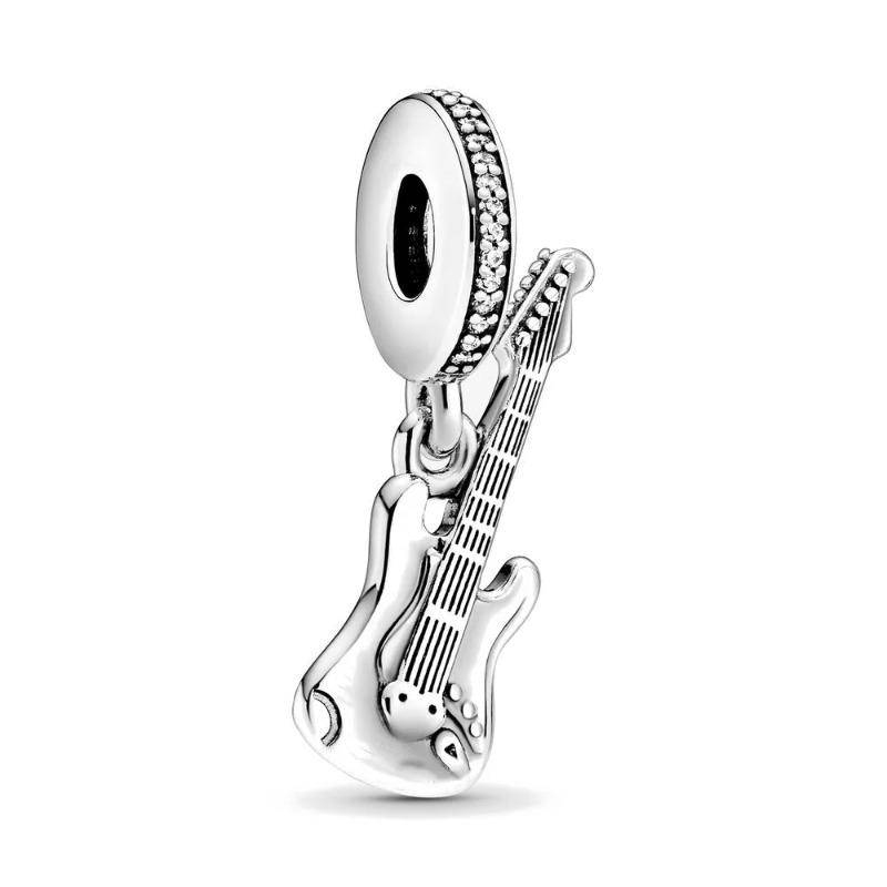 New Fashion 925 Silver Piano Badminton Headphones Guitar Pendant Charms for Bracelet Women Jewelry Gift
