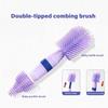 Double Head Infant Bottle Cleaning Brush Kit Flexible Silicone Handle Removable Drying Rack Design Organsier Case