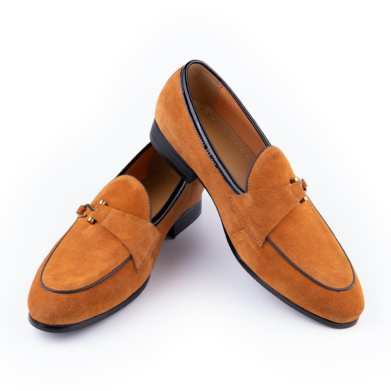 Fashion Classic Casual Loafers Men Cow Suede Shoes Elegant Fashion Office Daily Slip-on Comfortable Outdoor Adult Footwear 3color Design