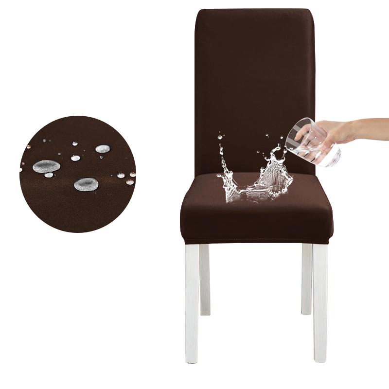 Waterproof Elastic Chair Cover for Dining Room Kitchen Wedding Hotel Banquet Restaurant Anti-dirty Seat Cover Housse De Chaise