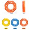 Disco Volador de Anilla de Tracción TPR Duradero Juguete para Perros Ligero Suave Interactivo para Exteriores Entrenamiento Molienda de Dientes Juguete para Masticar Para Perros Medianos Suministro de Juego de Buscar para Mascotas