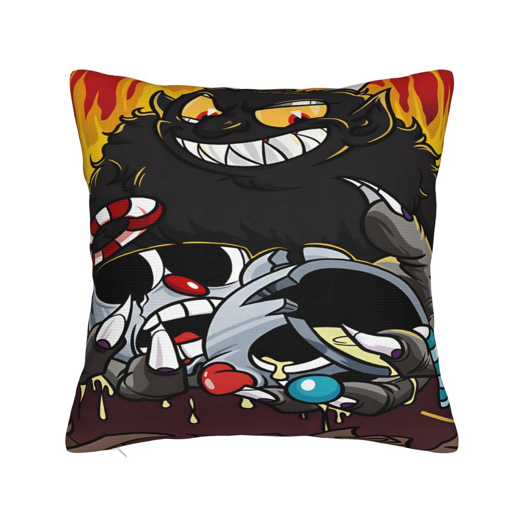 Pillow Cover Cup-head Funny Pillow Case For Living Room Bed Chair Pillowcases