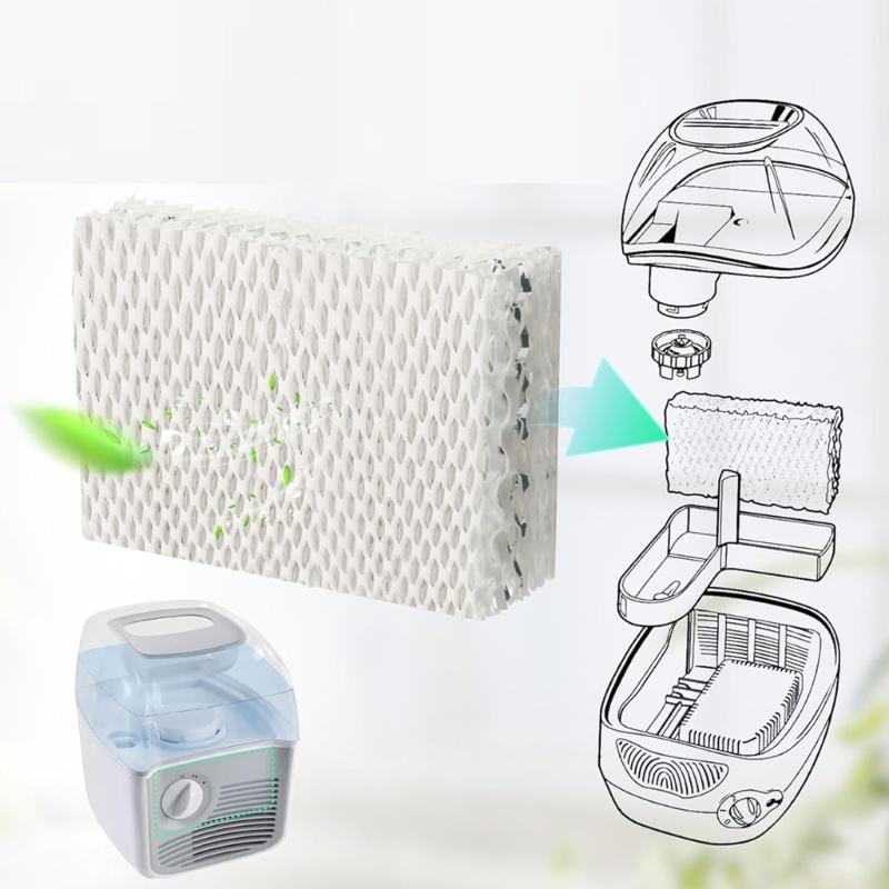 6Pcs Replacement Wick Filters for WF813 Humidifiers Accessories Wicking Filters Enhancing Moisture Efficiency