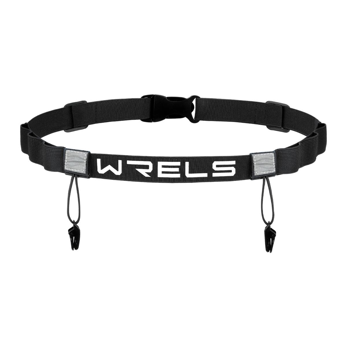 

WRELS Unisex Marathon Triathlon Race Outdoor Sports Multi-function Elasticity Close Fit Small Belt With Gel Holder Number Belt чёрный