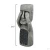 10 Inch Moai Monolith Garden Sculpture in Easter Island Resin