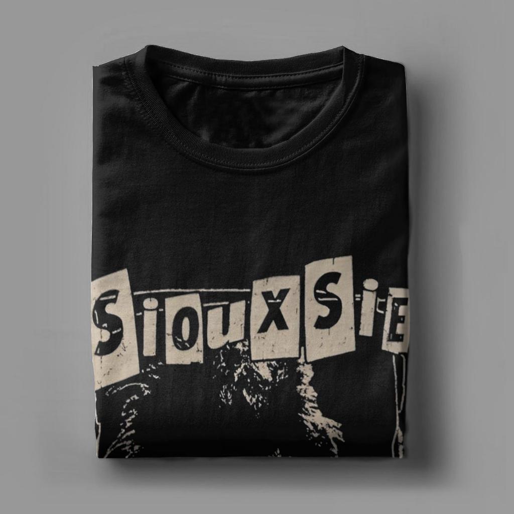 Men's Siouxsie Sioux Susan Janet Ballion T Shirt Siouxsie and the Banshees Pure Cotton Clothing Vintage Tees Printed T-Shirt