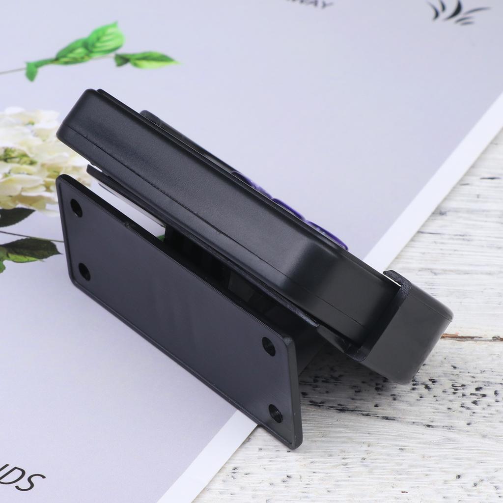 Transparent Clock Mini Electronic Digital Alarm Button Vehicle Mounted for Car Home Fashionable