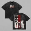 Anime Baki Hanma Baki Graphic T Shirt Men Women Short Sleeve Clothing Casual Cotton Tshirt Vintage Washed T-shirt Harajuku Tops