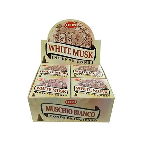 HEM White Musk Cone Set of 12