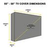 Universal 600D Outdoor Waterproof TV Dust Cover