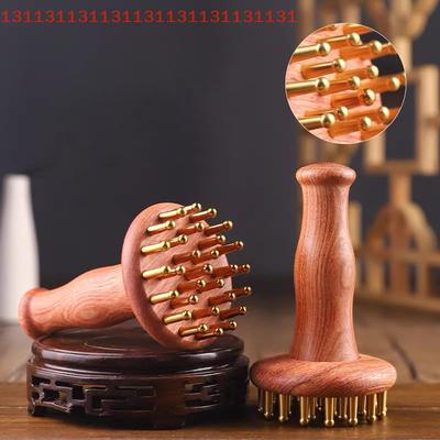 Portable Brass Wooden Gua Sha Massage Tool Head Neck Leg Body Meridian Massager Lymphatic Muscle Relief Pain Deep Tissue Massage