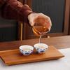 Bafangli Blue and White Porcelain Travel Tea Set