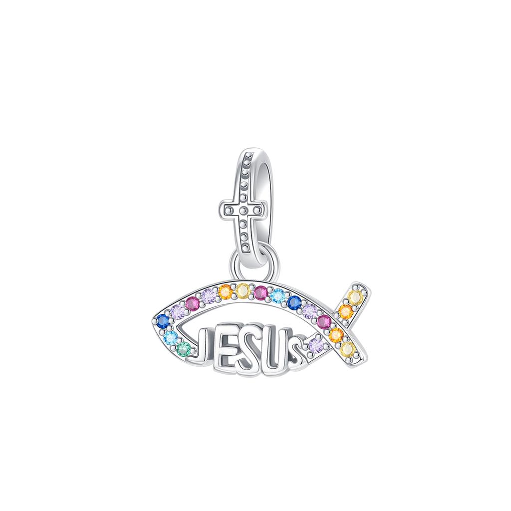 Charms Copper Original Cross Angel Virgin Mary Bible Charm Beads Pendant Fit Bracelet Diy Woman Jewelry Making