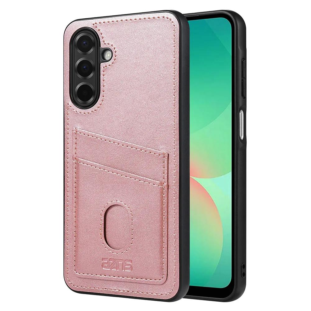 

Retro Leather Case for Samsung Galaxy A57 A37 A17 A27 A16 A26 A36 A56 A06 A55 A35 A15 A05S A25 A14 A34 A54 A13 A33 A53 A73 Cover Galaxy A57 рожевий