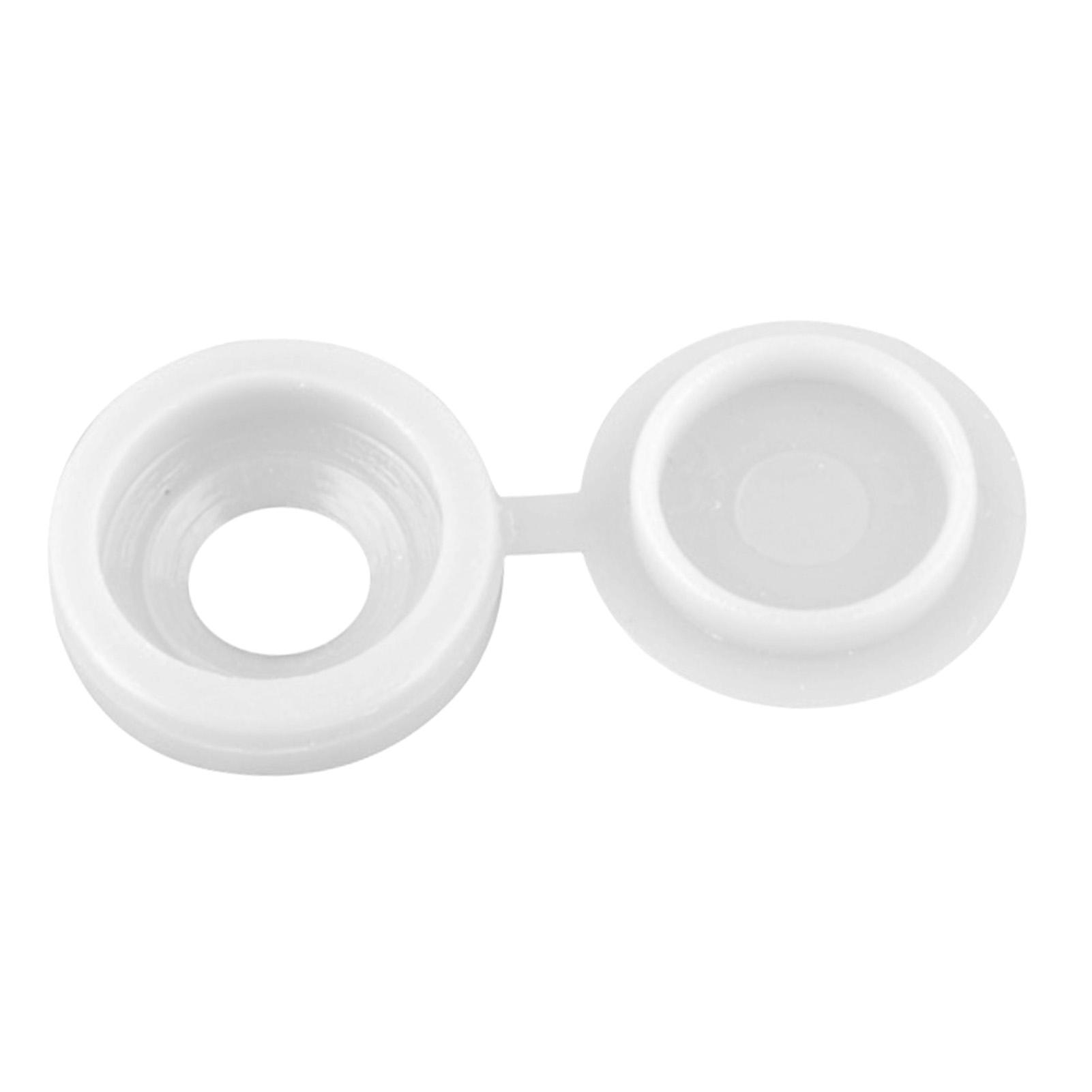 

Screw Cap Covers Plastic Decorative Protective M5 Hole for Self Tapping Screws Furniture Closet White белый