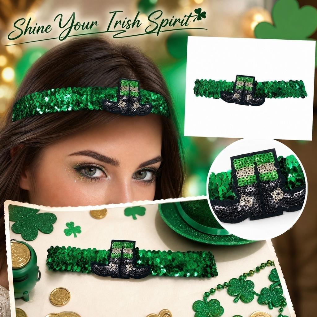 Sequin Set with Sequin Headband for Party