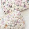 Cute Cartoon Women's Cosmetic Bag College Girls Stationery Pencil Case Handbags Quilted Cotton Ladies Makeup Storage Bags Purse