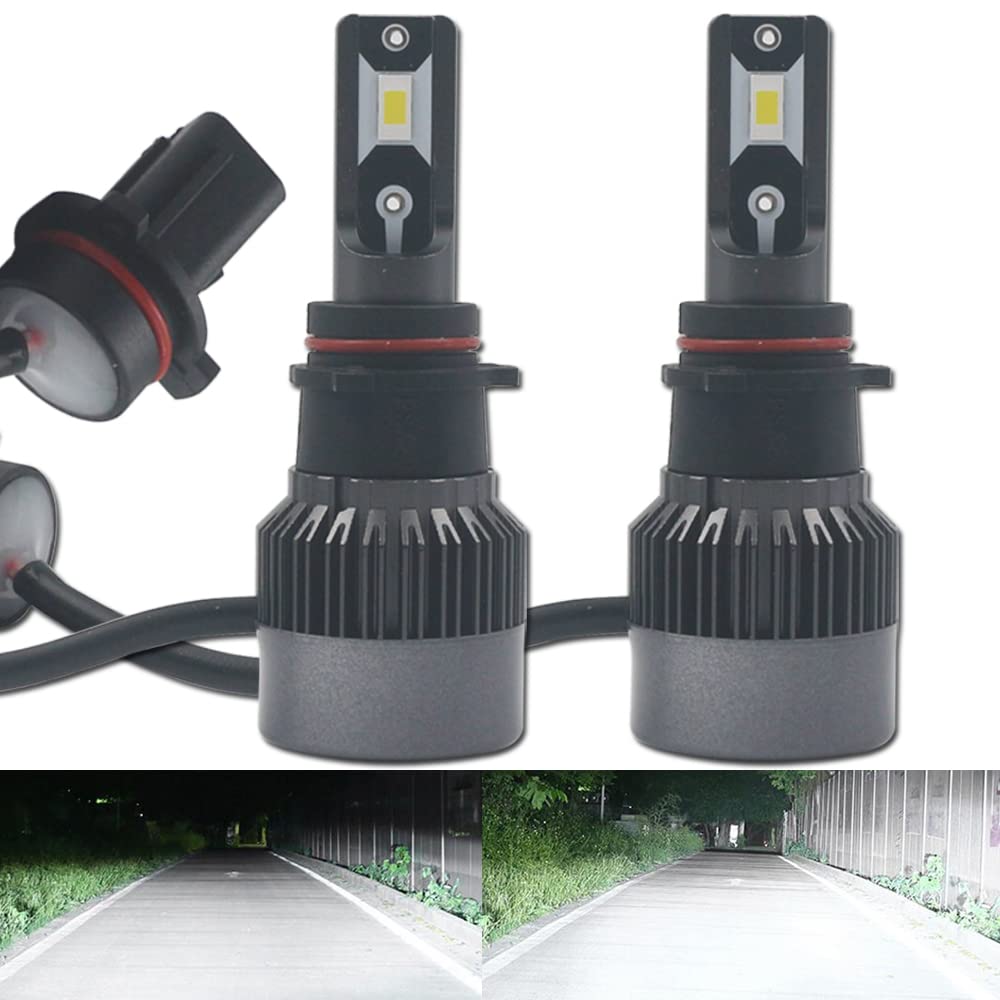 Eseastar P13W LED Light Instant Free Beam Axis Genuine Halogen Size for Meets New Vehicle Inspection High 6500K Pack of 2 Headlight/Fog Bulbs,