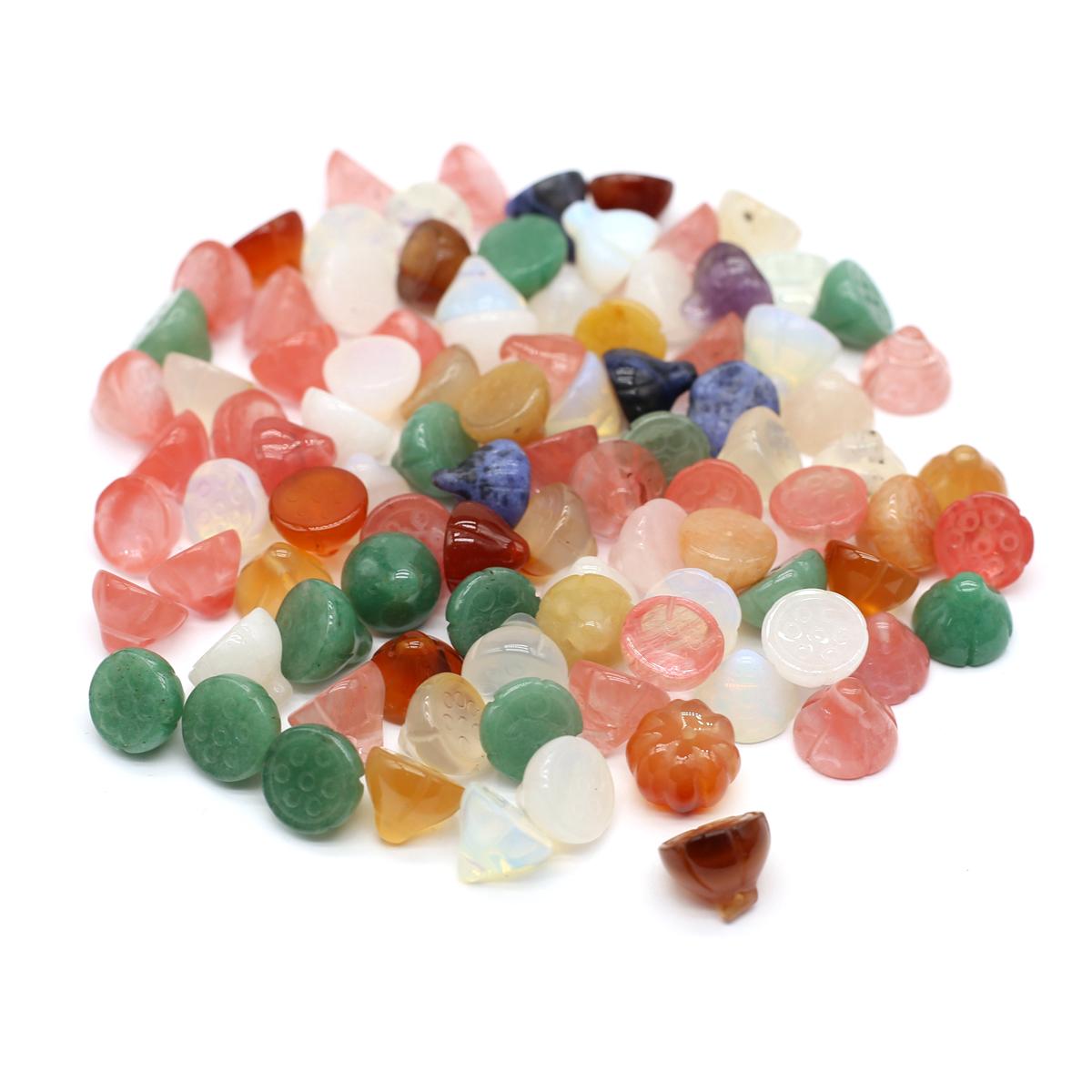 Подвеска-лотус из натурального камня унисекс — фото 4