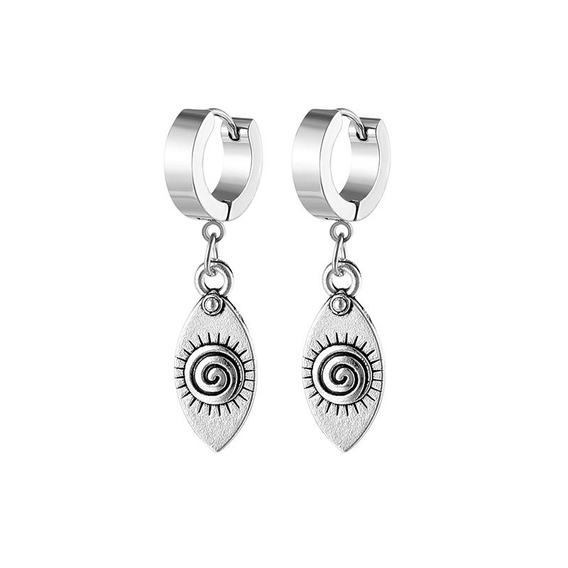 

Серьги-подвески с пожеланиями, корейский стиль, серьги-солнце для женщин и мужчин, одинаковые ювелирные изделия для вечеринки и улицы, специальные подарки бойфренду серебряный