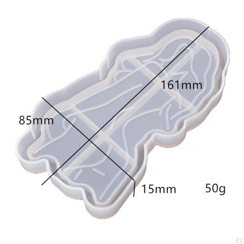 De Bandeja Para Resina, Cuerpo Silicona Montura Adornos Casting D