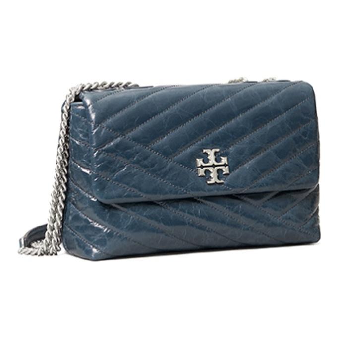 Tory Burch Kira Chain Lambskin Crossbody Shoulder Bag Women Bags Dark-Blue 75447-449