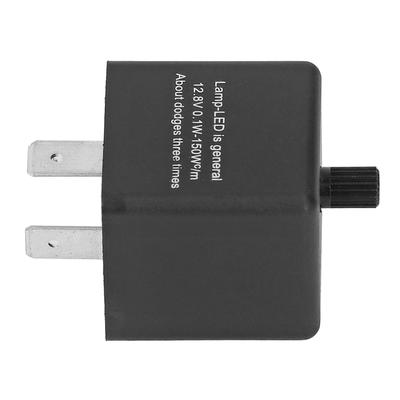 3 Pin Adjustable Car LED Flasher Relay Normally Open Contact Frequency Adjusting Flasher Relay DC12V 10A