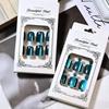 48Pcs Glossy Finish False Nails Set Short Square Shape Short Tip Toenail  For Fingernails & Toenails
