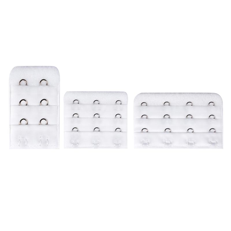 100PCS Bra Extension Lingerie Strap Extender Replacement Womens Accessoires With 3 Hooks Bar Extender Buckle Extension Lingerie