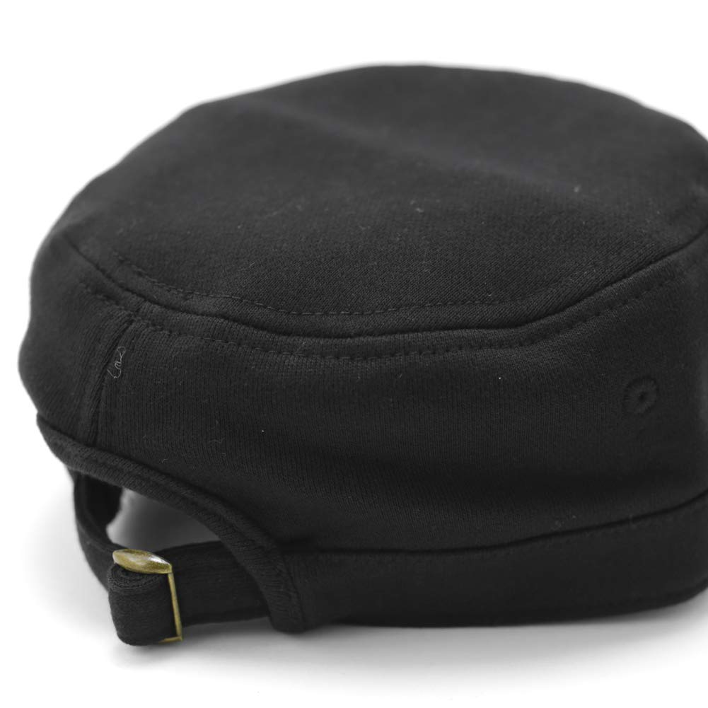 AVIREX Mini Bluza Polarowa Standardowa Robocza Czapka Golfowa De Gaulle Czapka, Męska (czarny)