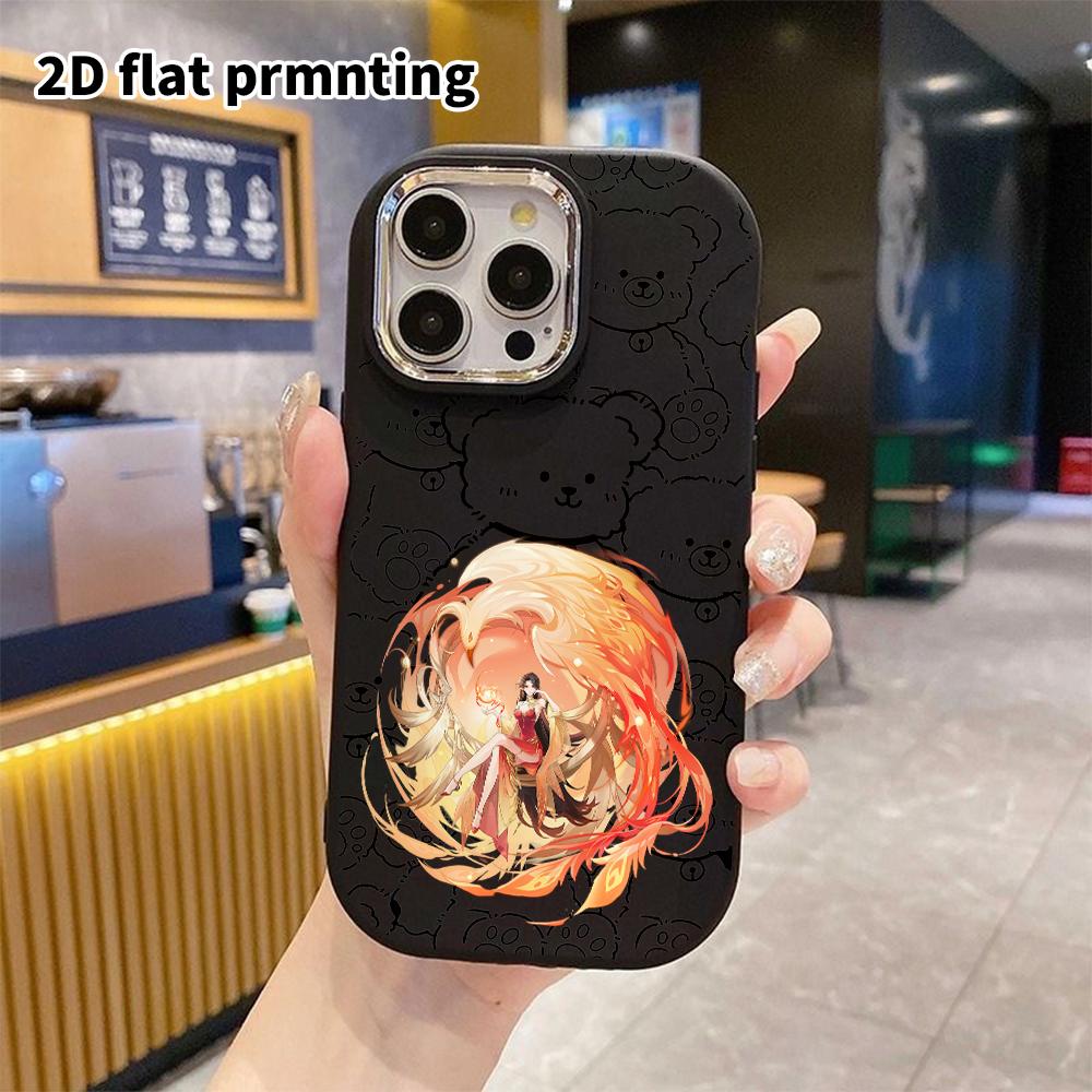 Phone Case: 2D Flat Design Suitable for iPhone 18 17 16 15 14 13 Pro Protective Case, Couple Style, Sweet and Cool Contrast, Christmas and Halloween G