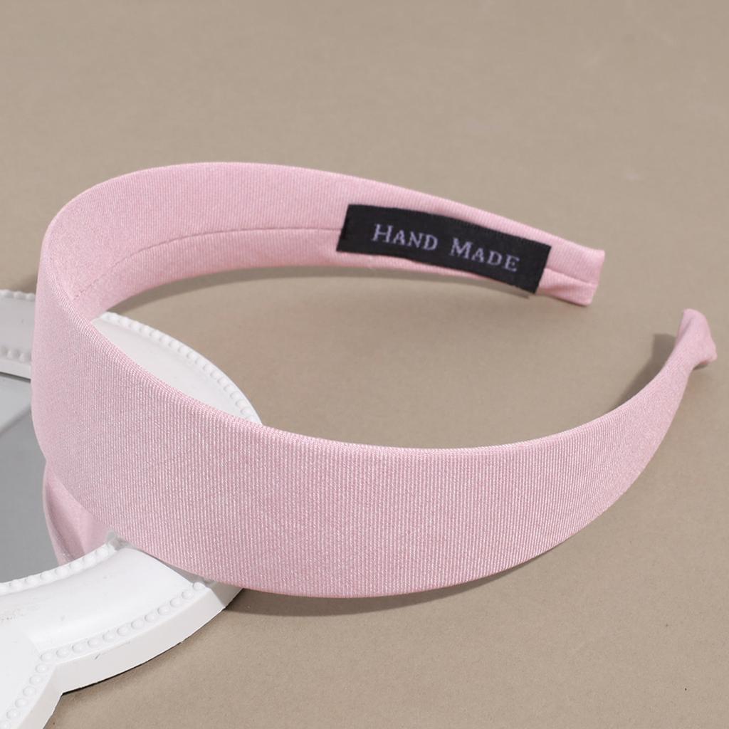 Wide edge satin headband plastic candy colored fashionable women's face wash headband hair accessory