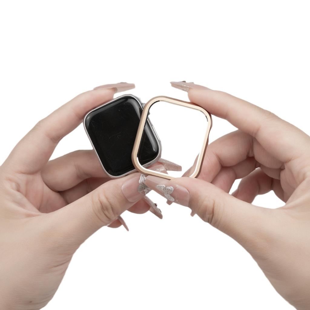 Applicable To Applewatch10 Apple S11 Watch Case Iwatch789 Generation Se Aluminum Alloy With High-Gloss Frame