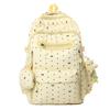 Schoolbag1011 new backpack simple polka dot commuter versatile backpack light fashion high school students large capacity schoolbag