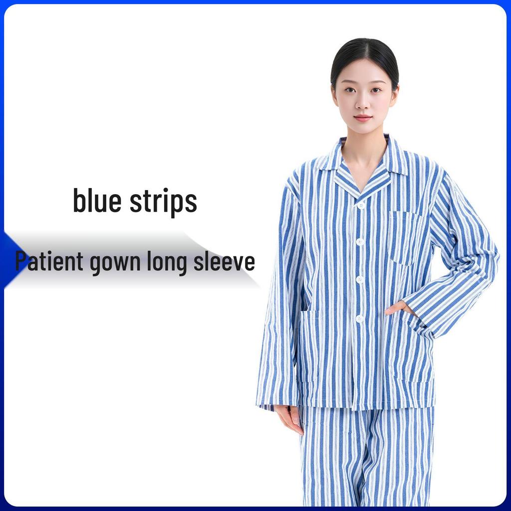 Pure Cotton Hospital Gown for Nursing and Patient Use – Short & Long Sleeve Options