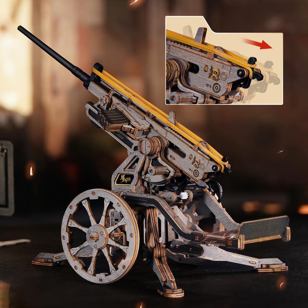 ROKR Anti-aircraft Gun Wooden 3D Puzzle LQM01