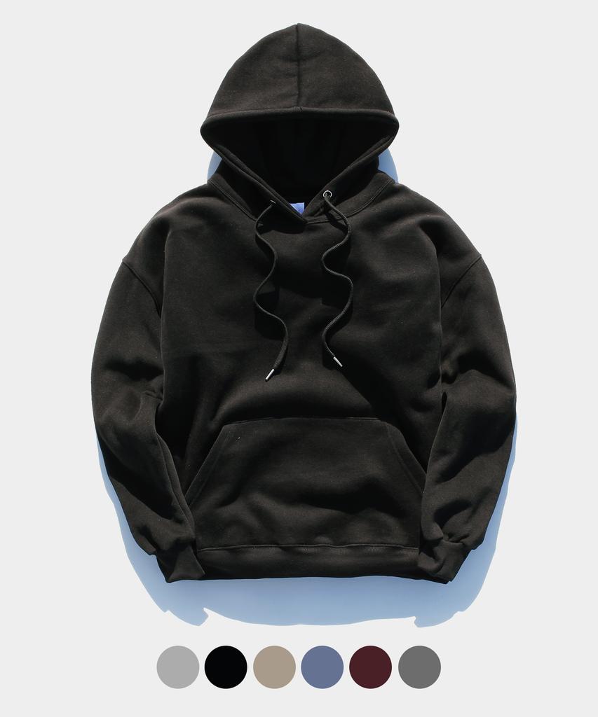J Double-Fleece Hoodie Black (Hjhd2050)