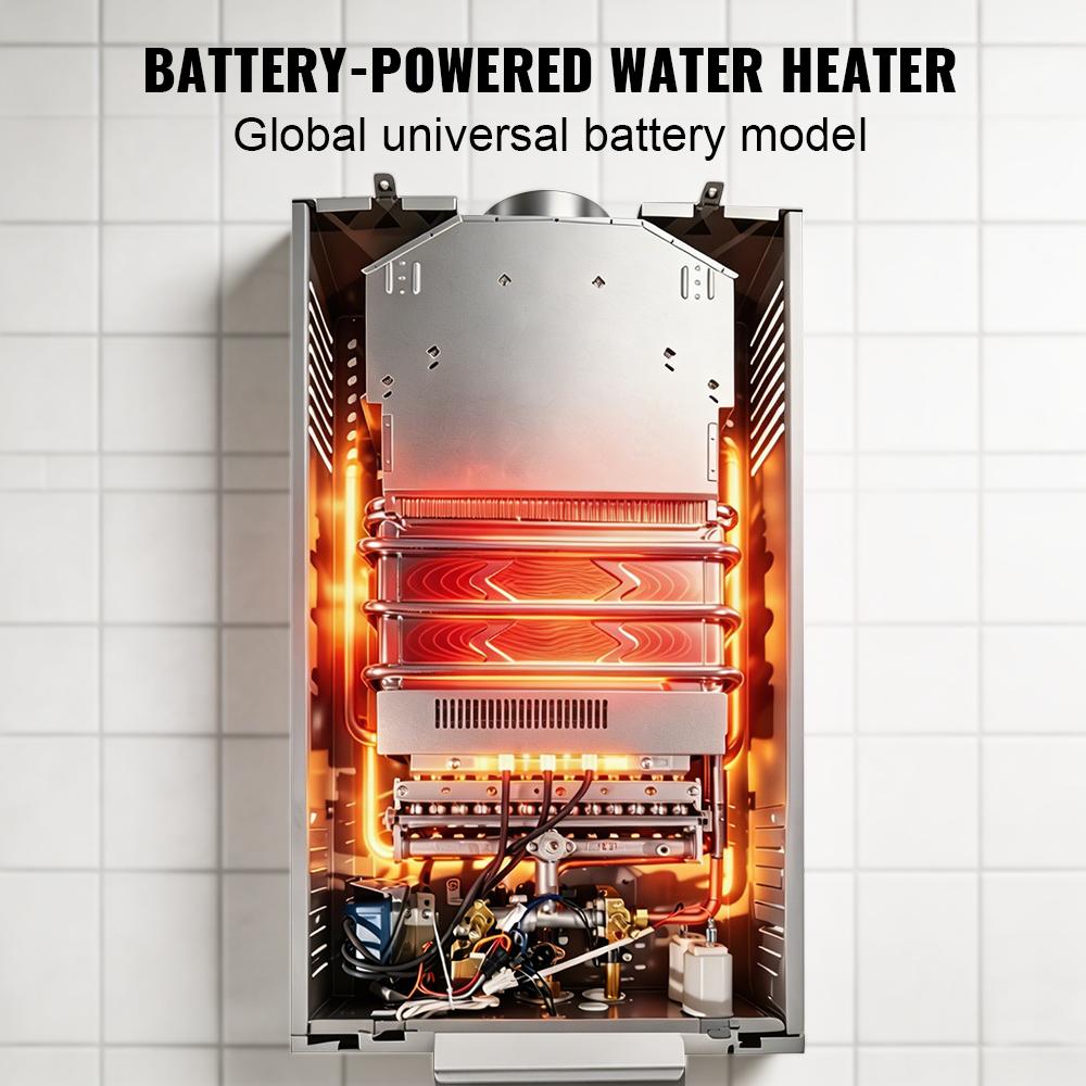 6-18L LPG Instant Gas Water Heater, Energy Saving Stainless Steel with LED Display, Safety Protection & Smart Control
