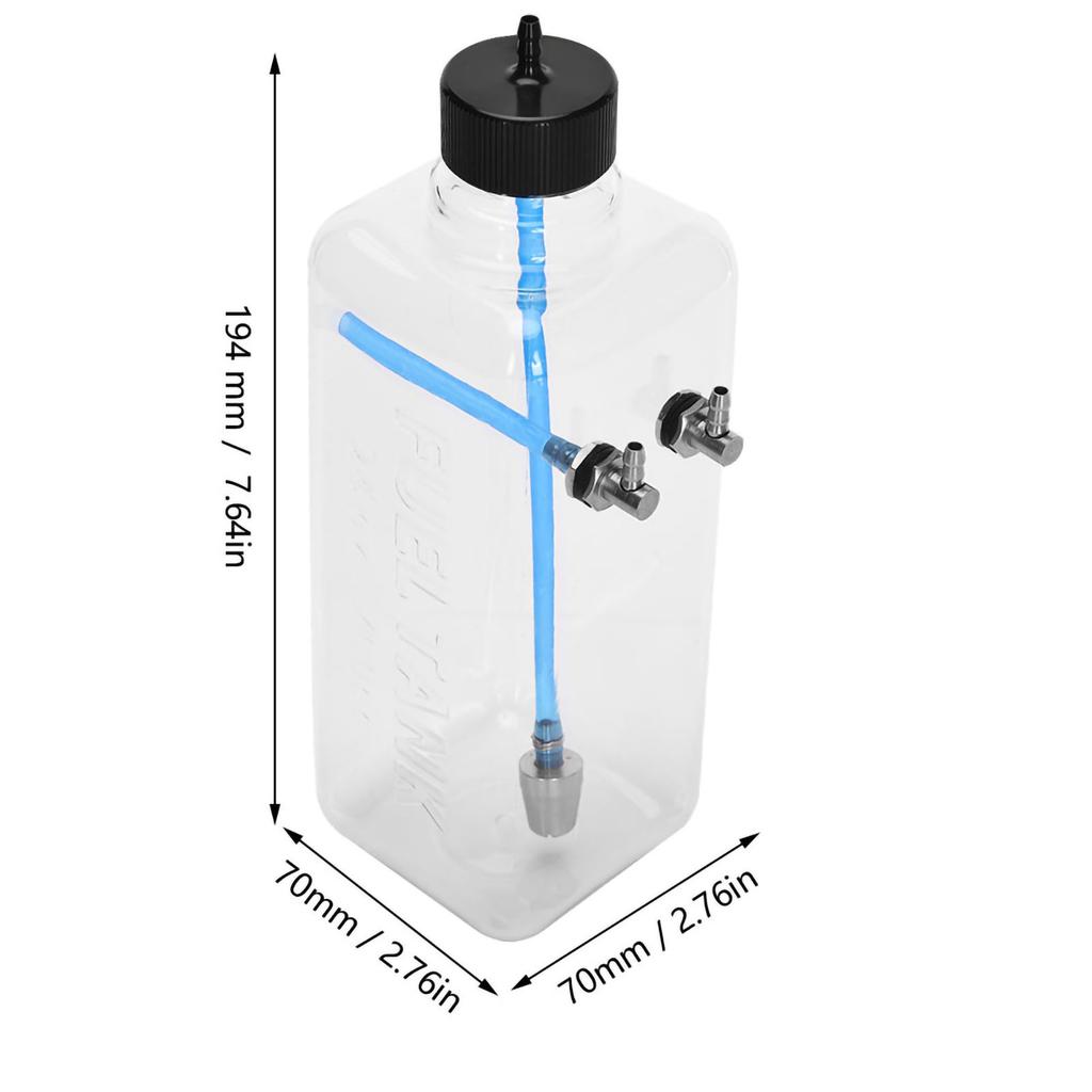 Remote Control Model Accessory Transparent Fuel Tank 700ml (for 5070CC RC Airplane)
