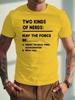 Unisex White Tee Funny Two Kinds Nerd Physics Force Text Print Crew Neck Short Sleeve Summer Casual Male Cotton Street Daily Top