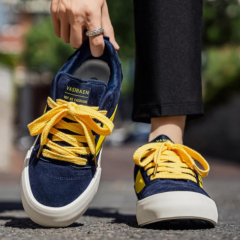 Autumn Korean Trendy Board Shoes Versatile China-Chic Skateboarding Shoes Sports Casual Shoes Campus Style Thick Soled Couple
