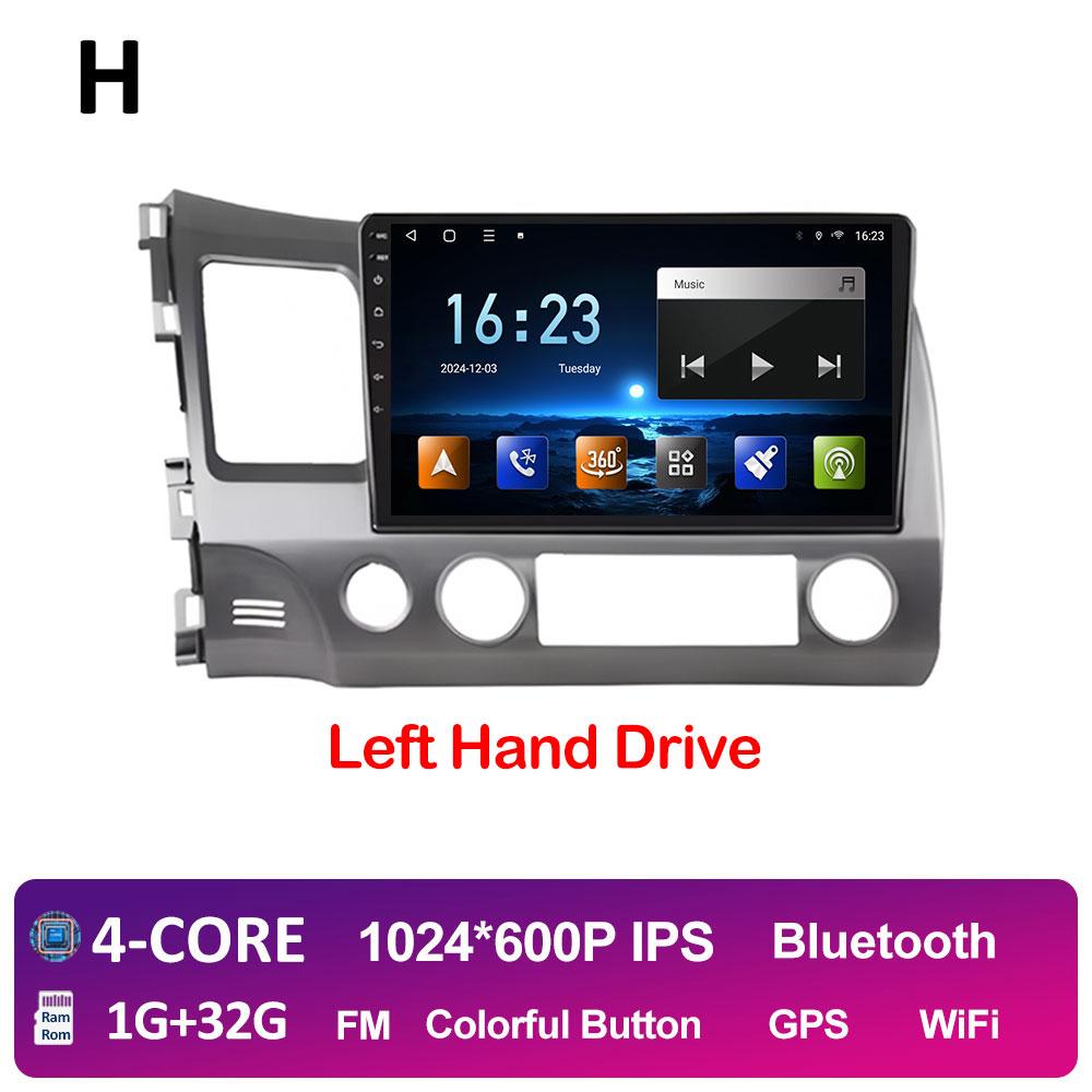 

Android Auto Wireless Carplay For Honda Civic 8 2005 2006 2007 2008 - 2012 Car Multimedia Video Radio Player GPS Navigation WIFI
